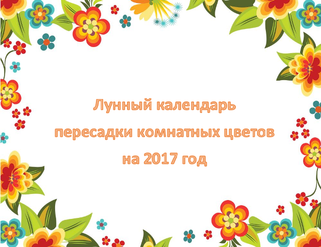 лунный календарь 2017