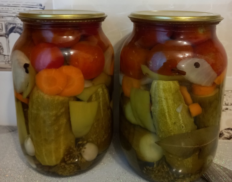 Овощное ассорти на зиму, простой рецепт без с...