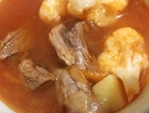 Борщ с цветной капустой, простой рецепт