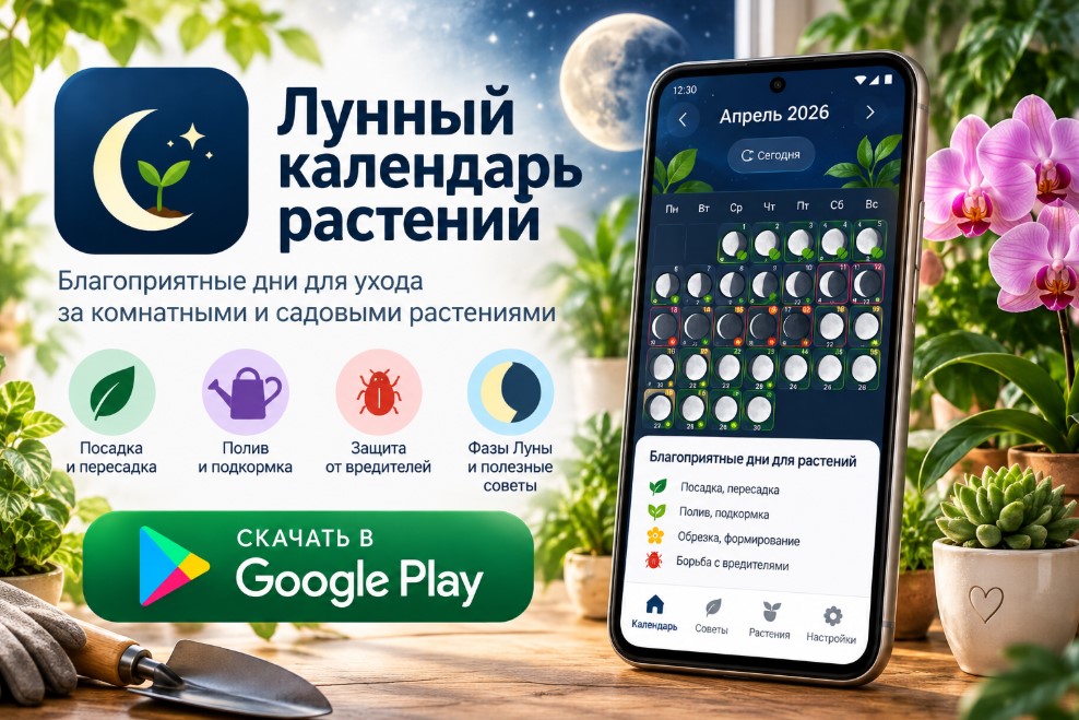Лунный календарь растений для комнатных цветов, сада и огорода
